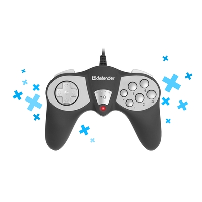 Проводной Геймпад Defender Game Racer Classic USB, 10 Кнопок