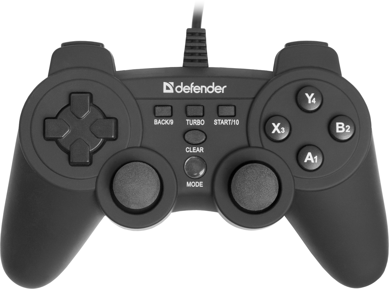 Проводной геймпад Defender Game Racer X7 USB Xinput, 12 кнопок, 2 стика